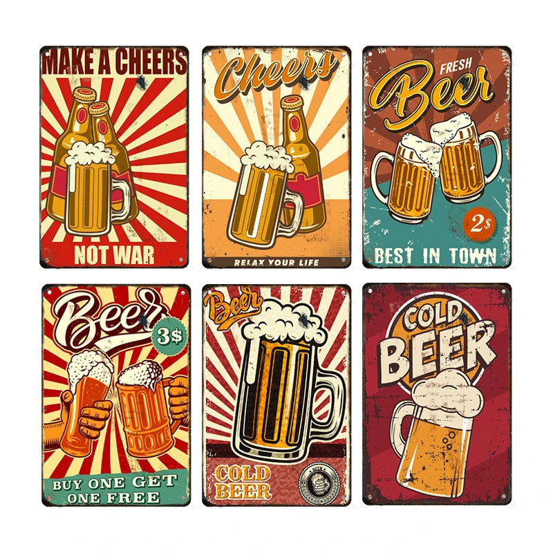 Знаменитая рок-группа жестяной винтажный потертый музыкальный постер