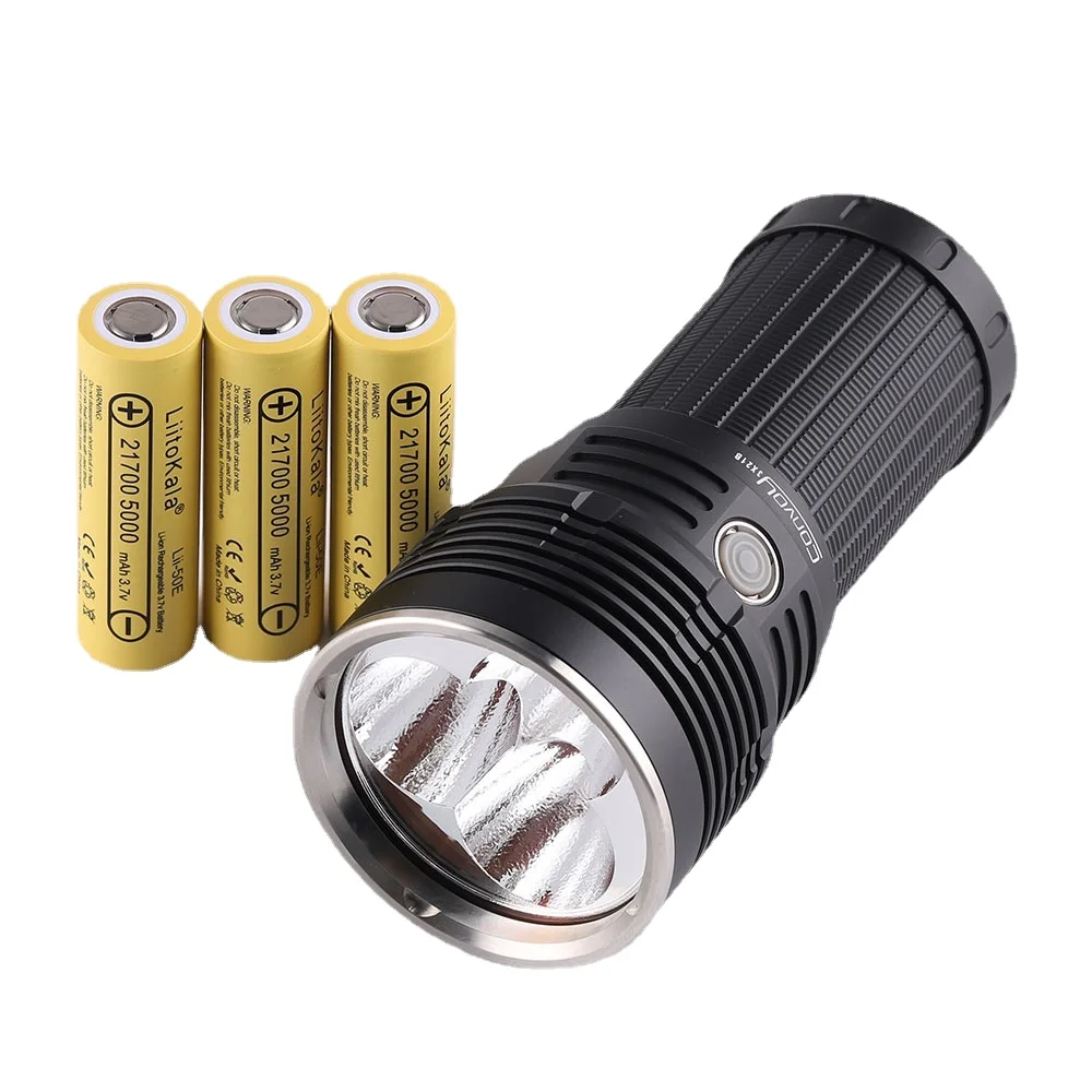 

Convoy 3X21B Powerful Flashlight CREE XHP70.3 HI 12000LM Power Torch Light By 21700 Battery for Rescue Search Camping