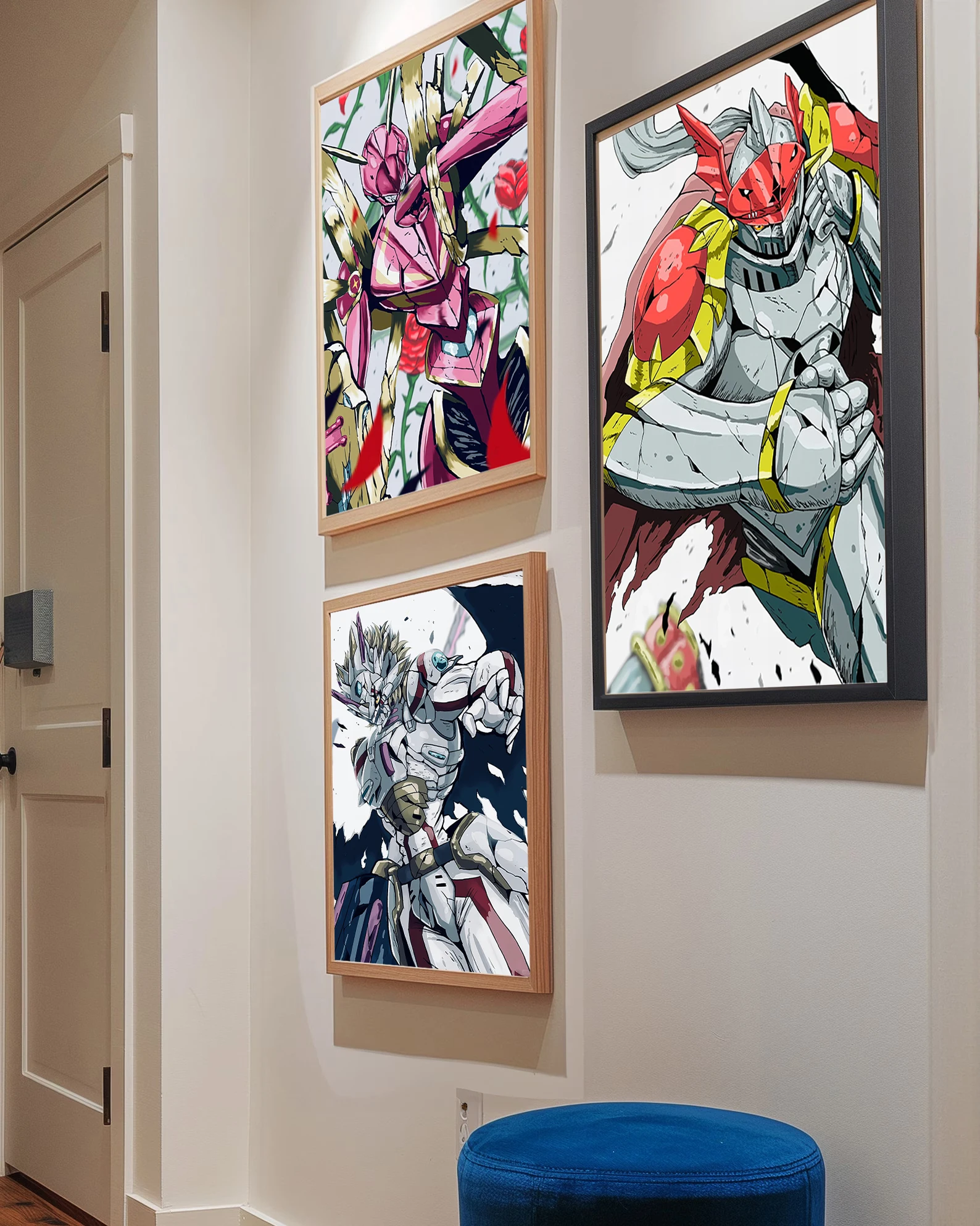 Самоклеящиеся постер D-цифрового монстра аниме-обои фигурки HD Agumon украшение для