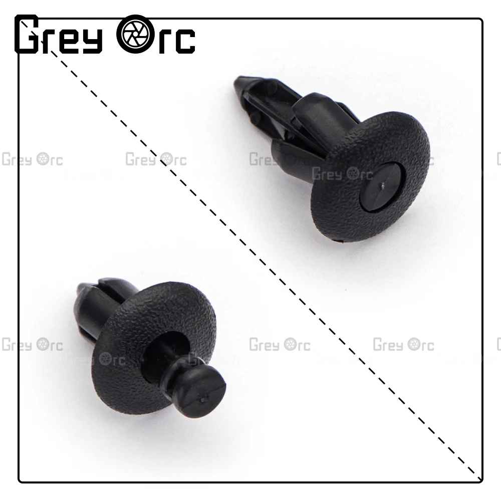 20 шт./набор черные заклепки 8 мм