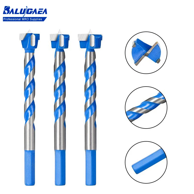 

Self Centering Hole Saw 16-25mm Thread Lengthen Forstner Drill Bit Hex Shank Hole Cutter Opener Spiral Core For Woodworking Tool