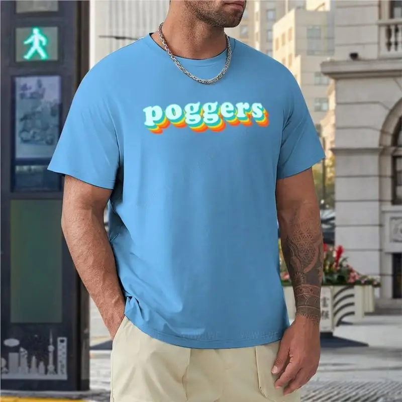 Футболка poggers черная футболка винтажная футболки больших размеров мужская