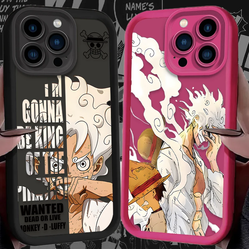 Чехол для телефона с аниме O-One Piece iPhone 16 15 14 13 12 11 Pro Max XS X XR 8 7 6S Plus SE 2020 мягкий