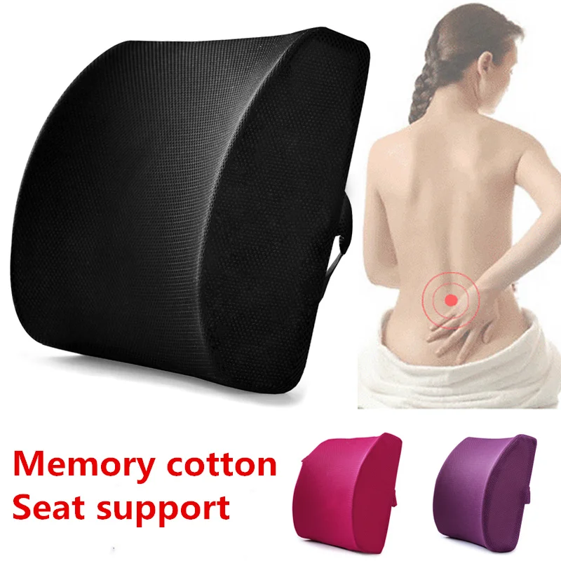 

Memory Foam Slow Rebound Lumbar Support Seat Soft Pillow summer Breathable Healthcare Back Massager Car Home Office Relieve Pain