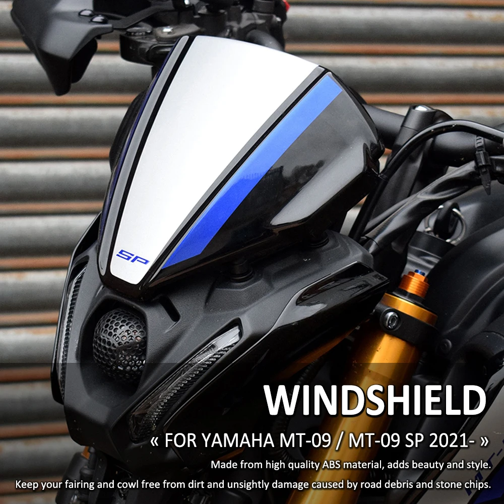 Аксессуары мотоцикла передний воздушный экран Sports Windscreen Windshield Airflow Wind Deflector для YAMAHA MT09 MT-09 SP 2021 2022.