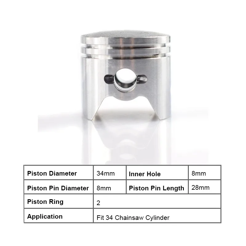 

Set Hot Sale New Brand Ready Stock High Quality Piston Kit BG45 BG46 FS38 FS45 FS55 HS45 HS81 Garden Replacement