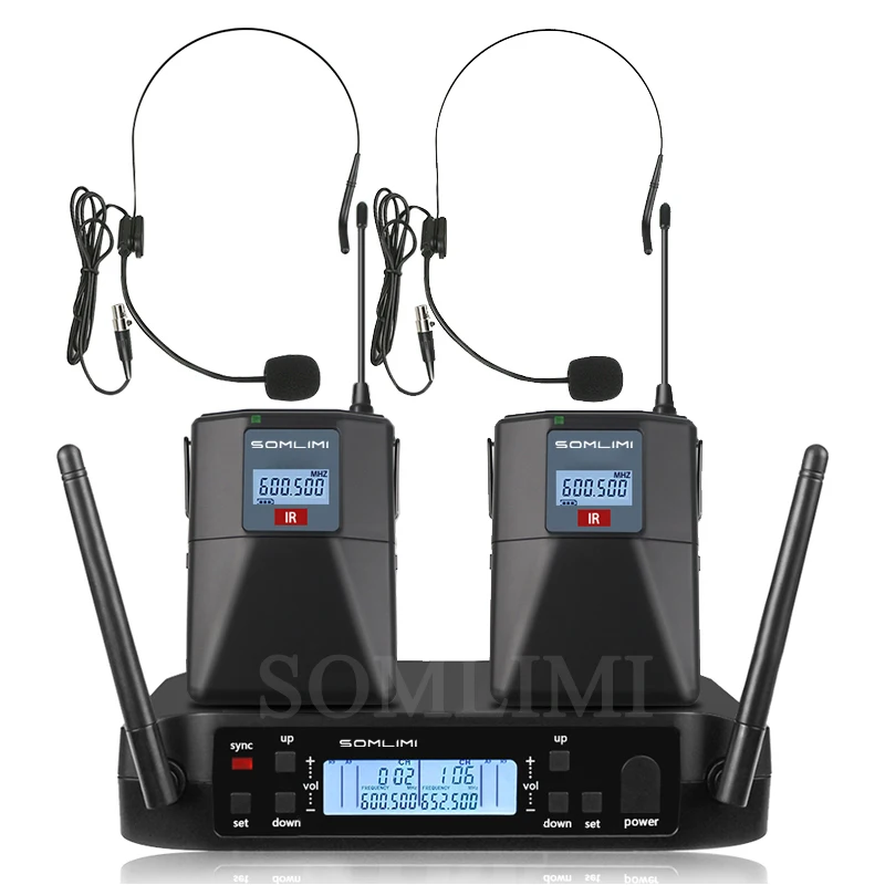 SOMLIMI GLD58 Беспроводной Микрофон Профессиональный UHF Ручной Для Сцены Речи