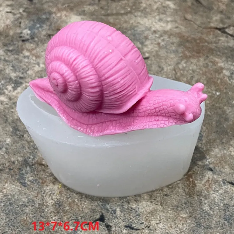 

Large Simulation Snail Silicone Candle Mold for DIY Handmade Aromatherapy Candle Plaster Ornaments Soap Mould Handicrafts Making