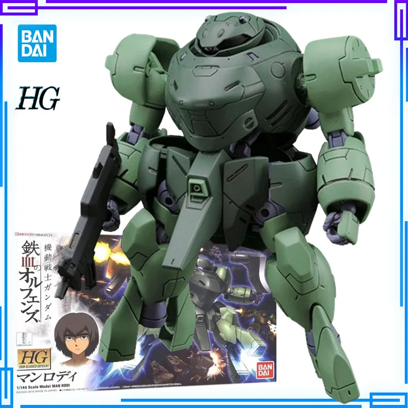 

Mobile Suit Gundam Iron Blooded Orphans Man Rodi Model Kits Bandai Original HG IBO 009 1/144 Gunpla Models Anime Figures Toys