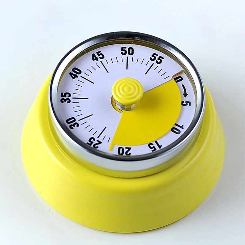 Механический кухонный таймер небольшой визуальный обратного отсчета магнитный