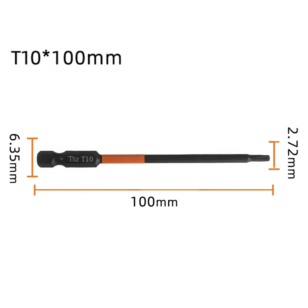 

1PC Magnetic Torx Screwdriver Bits 14 Inch Hex Head Drill Bit for Firm Fixation Made of High Hardness Alloy Steel