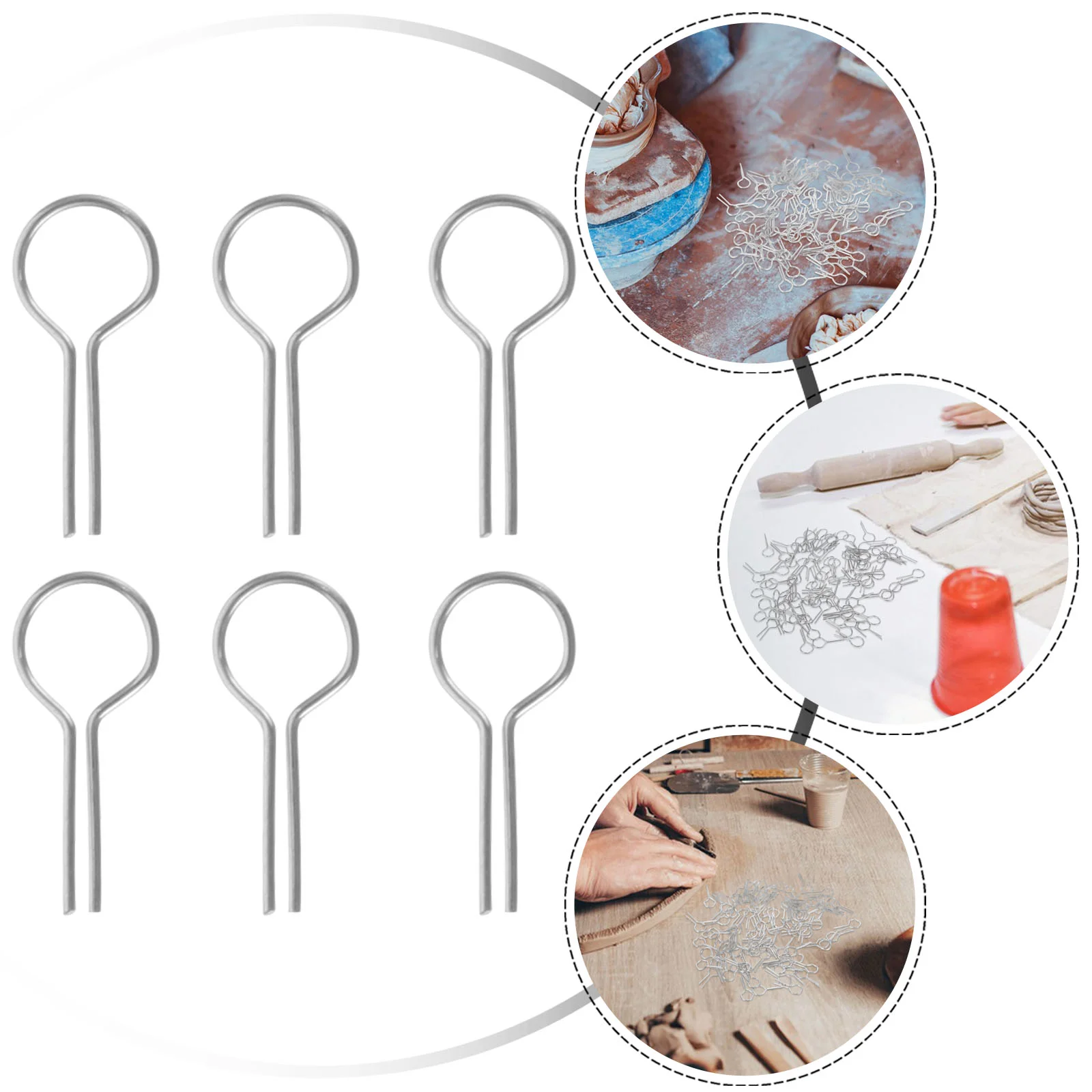 100 шт. инструменты для обжига керамики крючок полотенец подвесной кронштейн