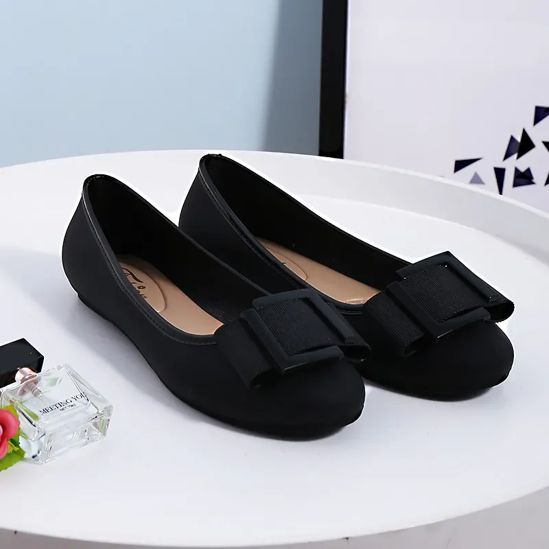 Zapatos de mujer женские милые весенние нескользящие пляжные резиновые туфли с круглым