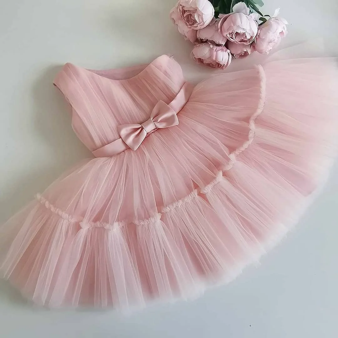 

Тюлевое платье для маленьких девочек 12 месяцев, Сетчатое бальное платье с бантом на 24 месяца для маленьких девочек, Вечернее Бальное Платье ...