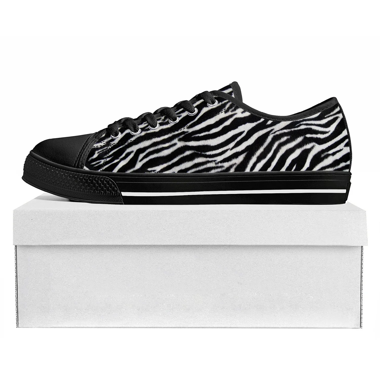 

Zebra Print 3D Fashion Low Top High Quality Sneakers Mens Womens Teenager Canvas Sneaker Tide Printed Causal Couple Custom Shoe