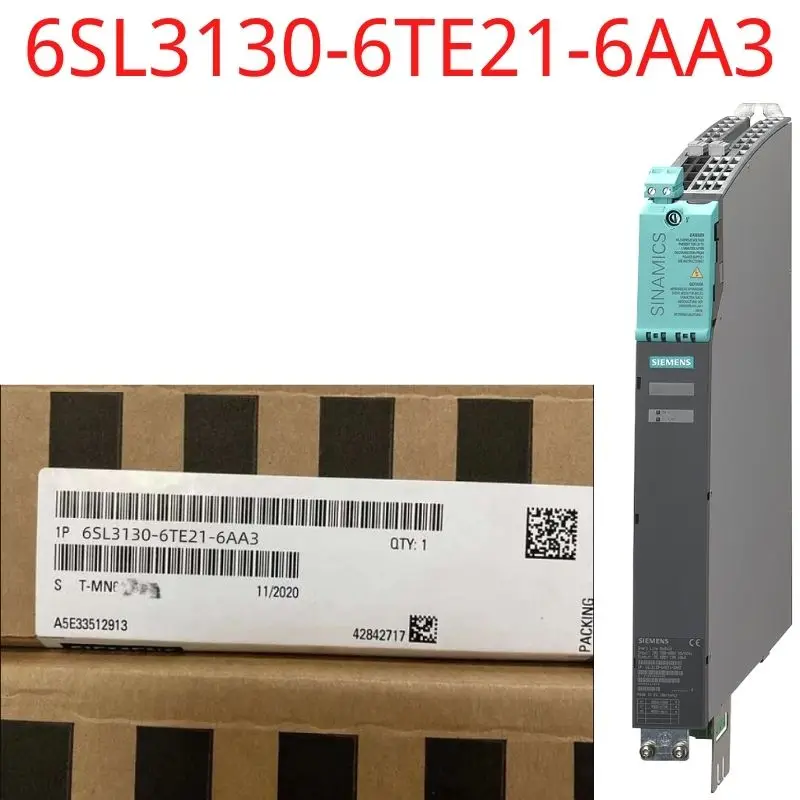 

6SL3130-6TE21-6AA3 Brand New SINAMICS S120 Smart Line Module input: 380-480 V 3AC, 50/60 Hz output: 600 V DC, 27 A, 16 kW