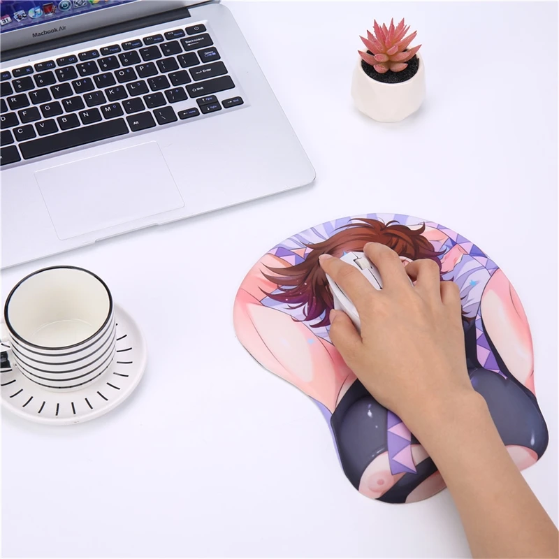 

Oppai Mouse Pad with Wrist Rest Silicone gel filled