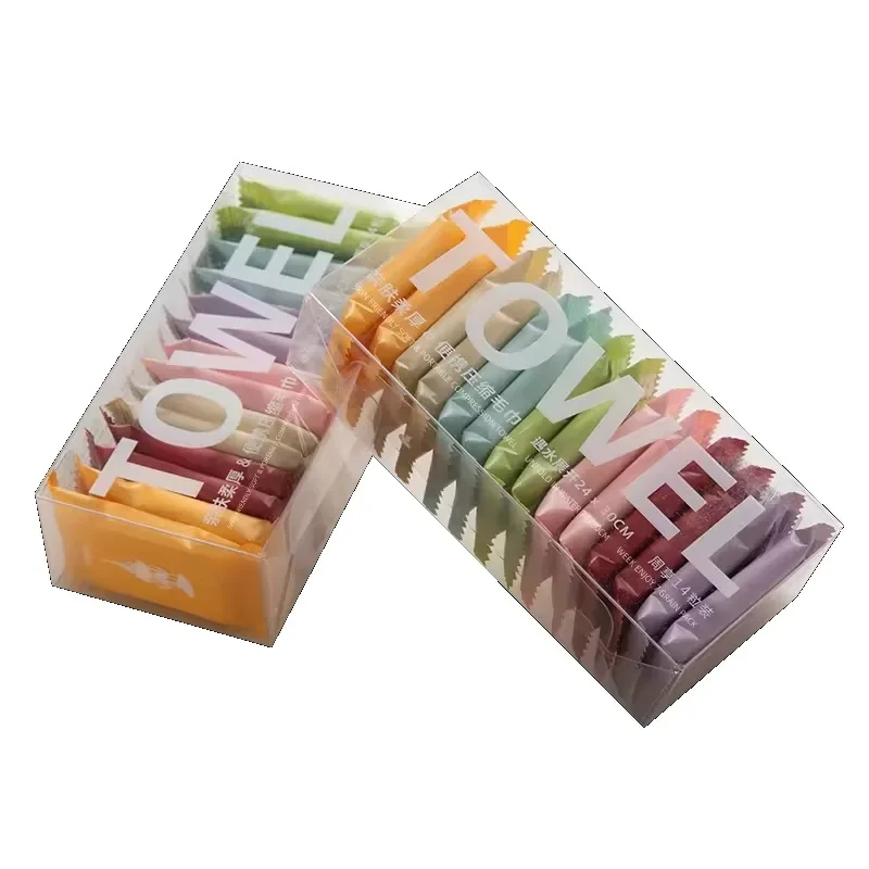 Одноразовое сжатое полотенце из чистого хлопка нетканое полотно дорожная