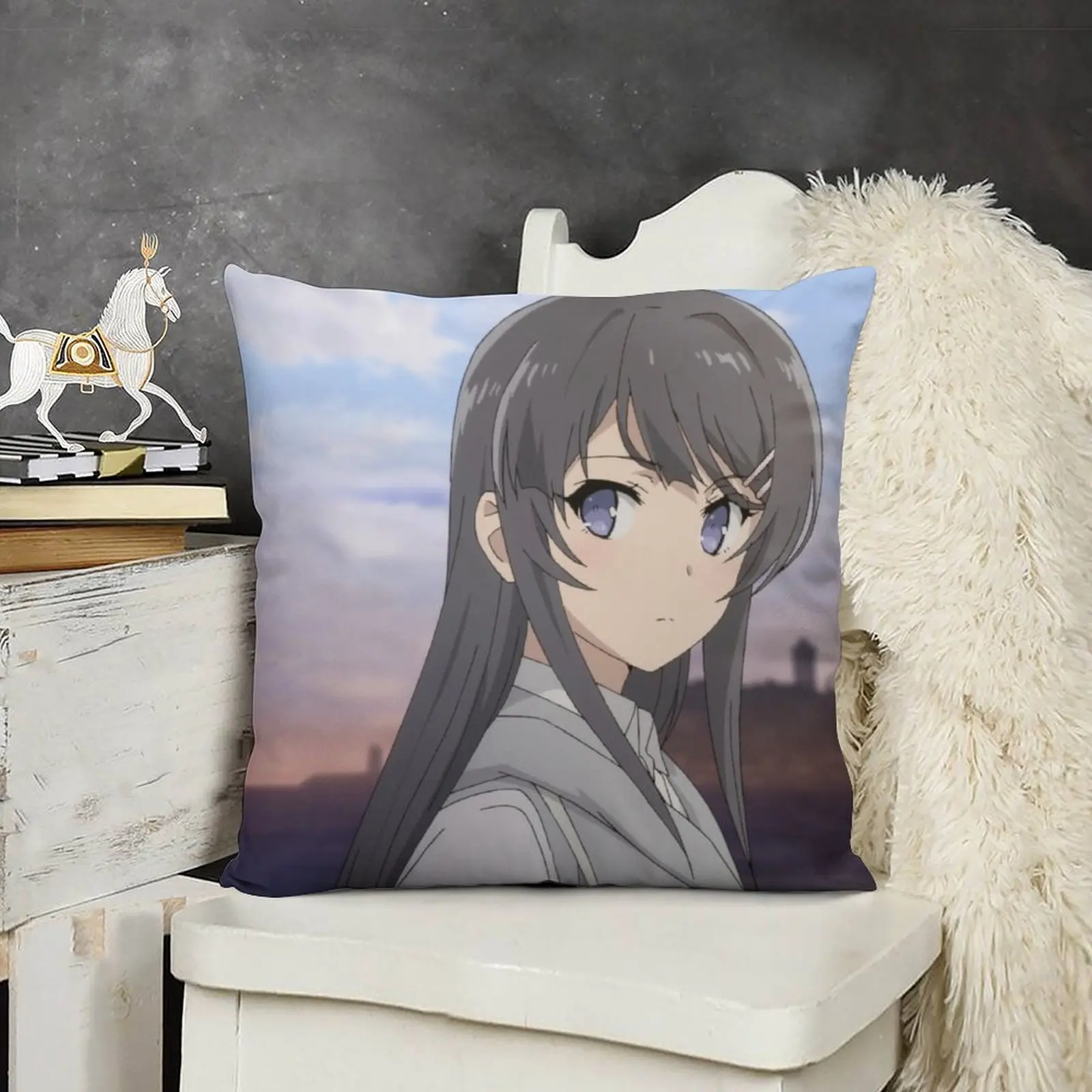 Mai Sakurajima декоративная подушка для дивана