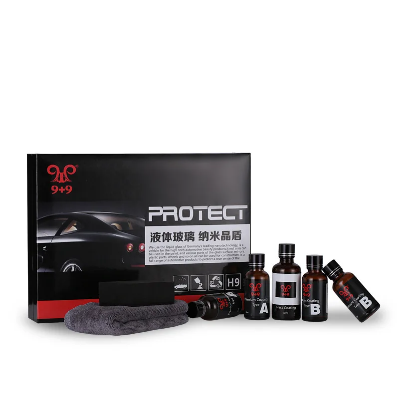 

5Pcs/set Car Ceramic Coating 9H 10H Nano Liquid Glass Plated Crystal Hydrophobic Waterproof Polishing Paint Hardness Car Polish
