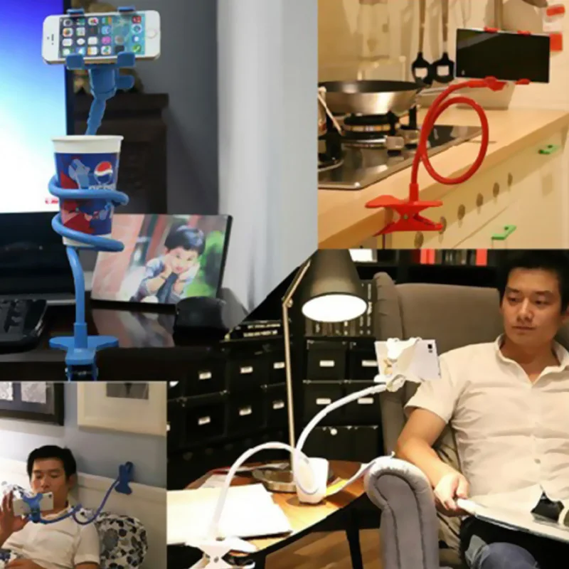 Универсальный держатель для телефона 360 дюйма гибкий зажим мобильного кронштейн