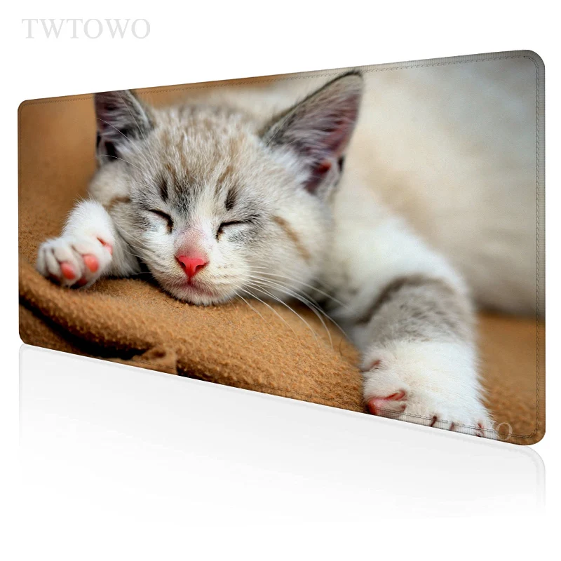 

Cut Cat Mouse Pad Gamer XL New Custom Computer Mousepad XXL Mouse Mat Anti Slip Carpet Soft Natural Rubber Laptop Mouse Mat