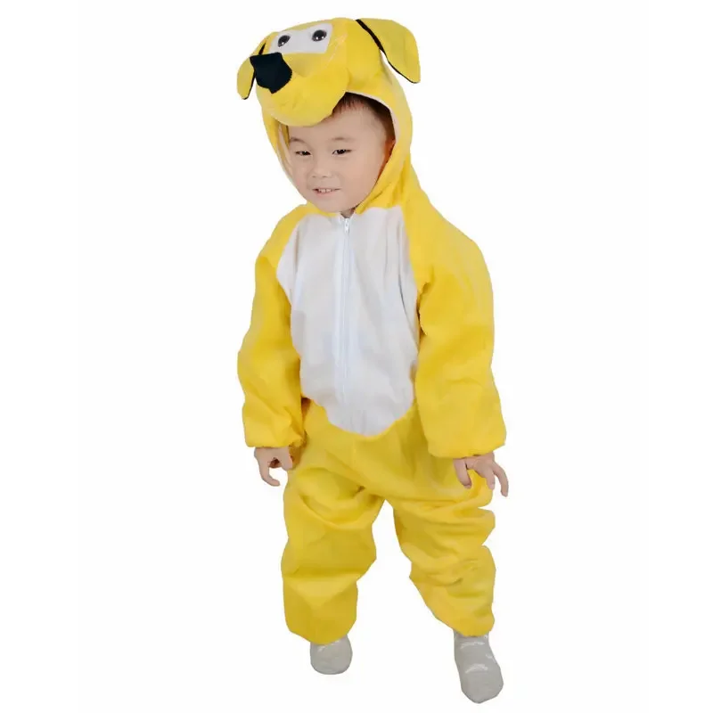 Cute Cartoon Halloween Makeup Ball Party Cosplay Costume: Big Yellow Dog Unisex Costume For Parties |