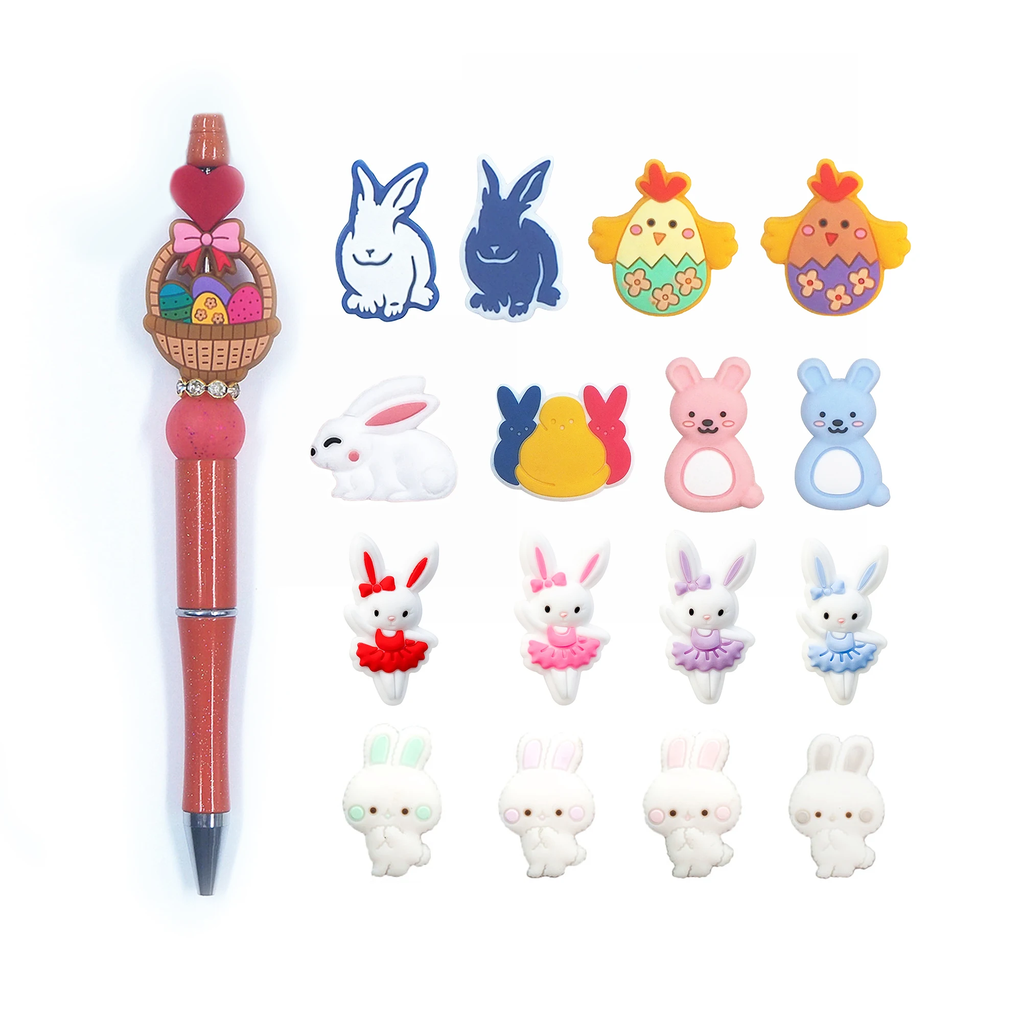 Chenkai 50 шт. силиконовые фокусные бусины в виде моркови кролика грузовика для