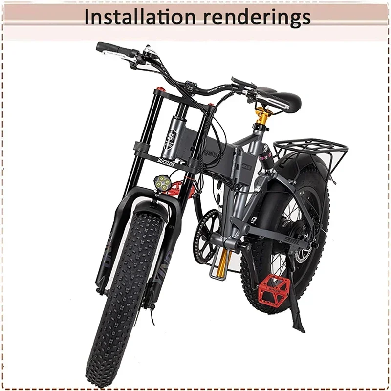 Вилка для снежной Подвески BUCKLOS 26 дюймов/20 дюймов вилка из алюминиевого сплава