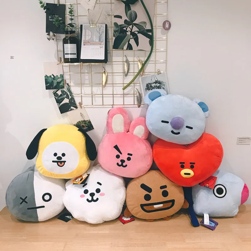 

Kpop bt21 Star Peripheral Plush Toys Kawaii Anime Decorative Pillows Cartoon Stuffed Animal Sheep Koala Rabbit Dog Girls Gifts