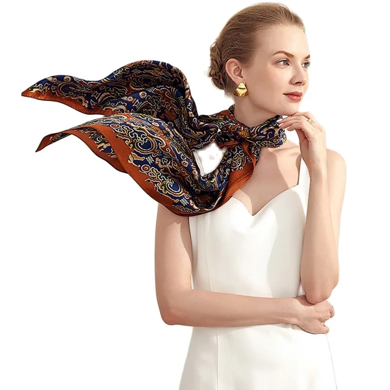 

Mother's Gift Luxury Brand ladies Spring Summer Long Scarf Silk Scarf Digital Painted Shawl Van Gogh Oil Painting Pashmina Lady