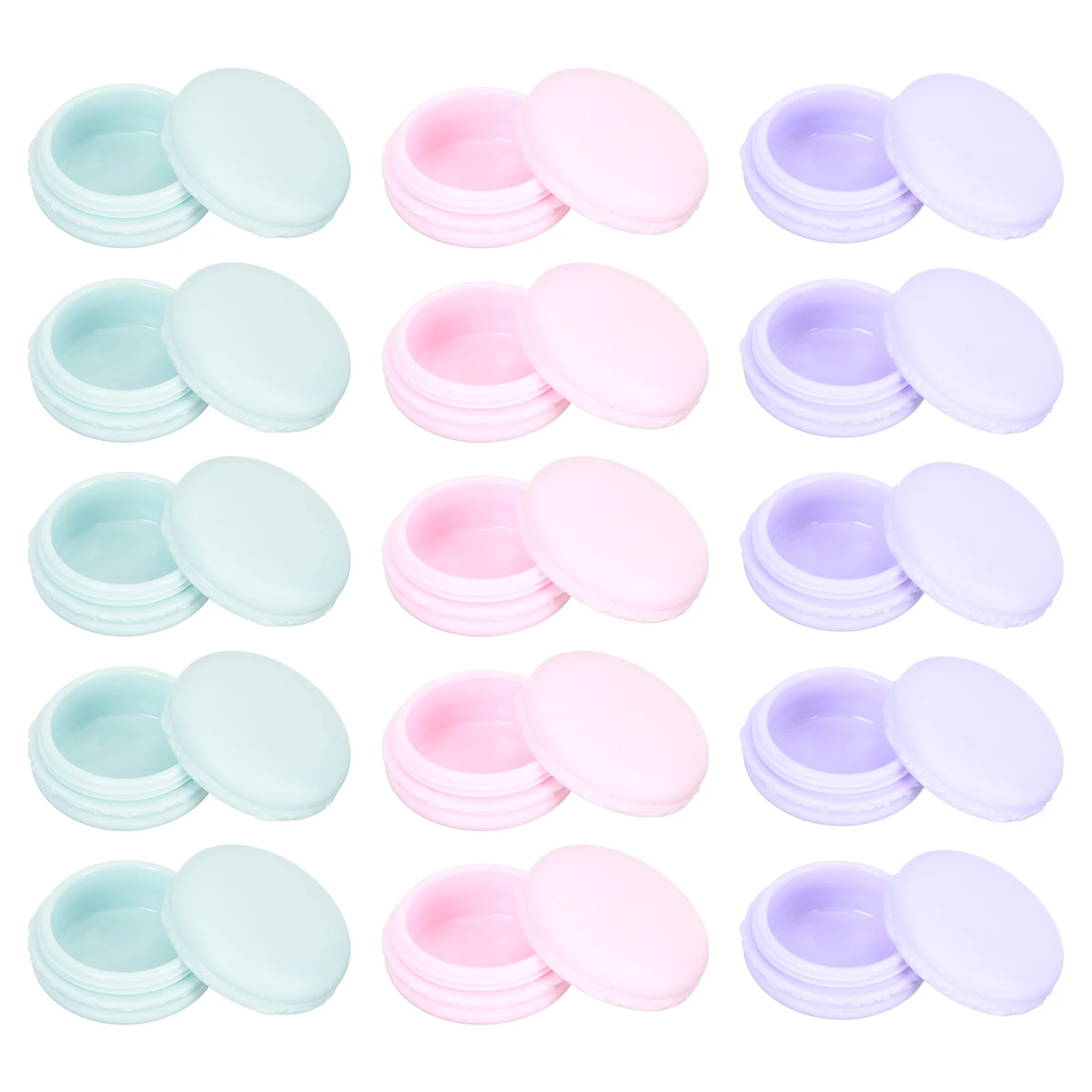 

Cream Box Facial Jars Lip Eye Mask Cases Macaron Color Ointments Empty Dispensing Clear Beads