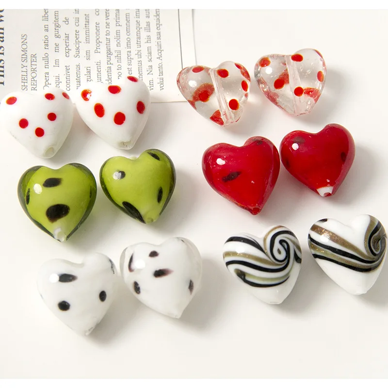 

2 шт., бусины в горошек для самостоятельного изготовления украшений