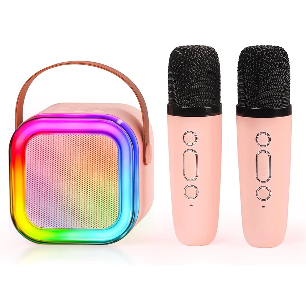 Набор колонок для вечеринок с беспроводным микрофоном и караоке-подсветкой Bluetooth