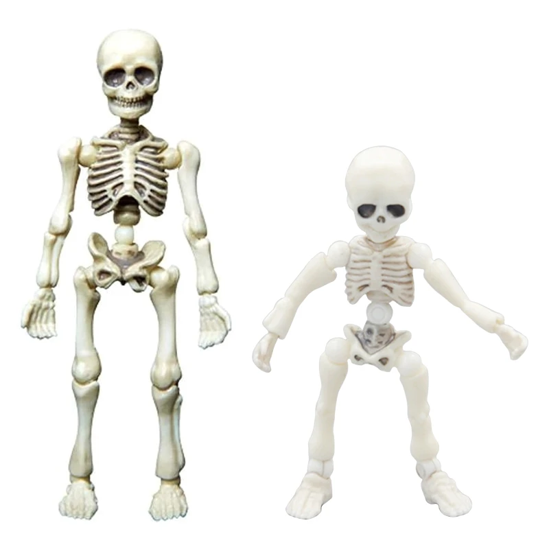 

Moveable Skeleton Action Figures Toy Halloween Prank Toy Haunted House Decors