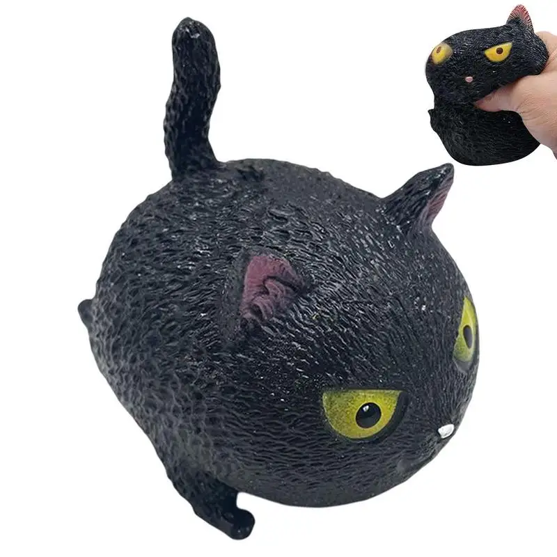 

Sensory Squeeze Toy Funny Cat Shape Stress Balls Soft TPR Decompression Toys Party Favors Desk Decor For Boys Girls Adults