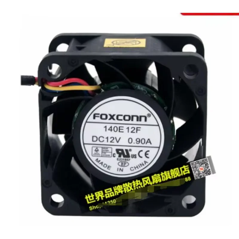Фото Foxconn 140E12F DC 12 В 0,90 А 40x40x28 мм 4-проводной охлаждающий вентилятор для сервера №1