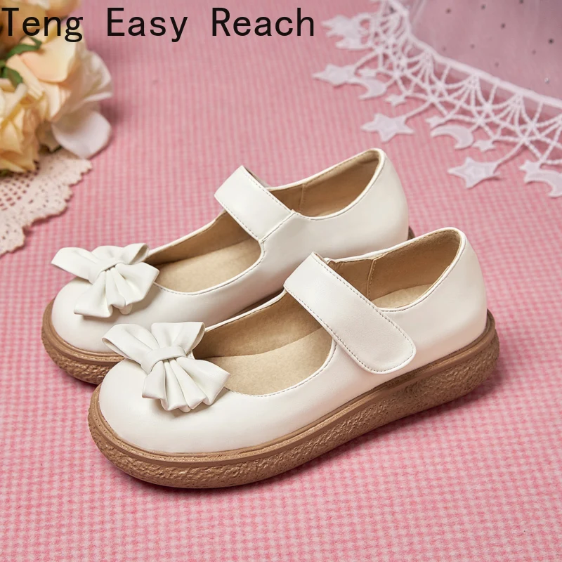 

Children's Shoes for Girl 2022 New Princess Belt Shoes Sweet Cute Bow Thick Bottom School Shoes Student Party Dance Girl