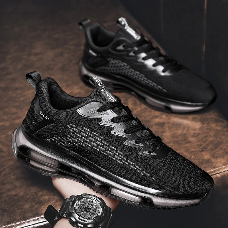 Новинка 2024 летняя мужская Тонкая обувь дышащие мужские брендовые кроссовки с