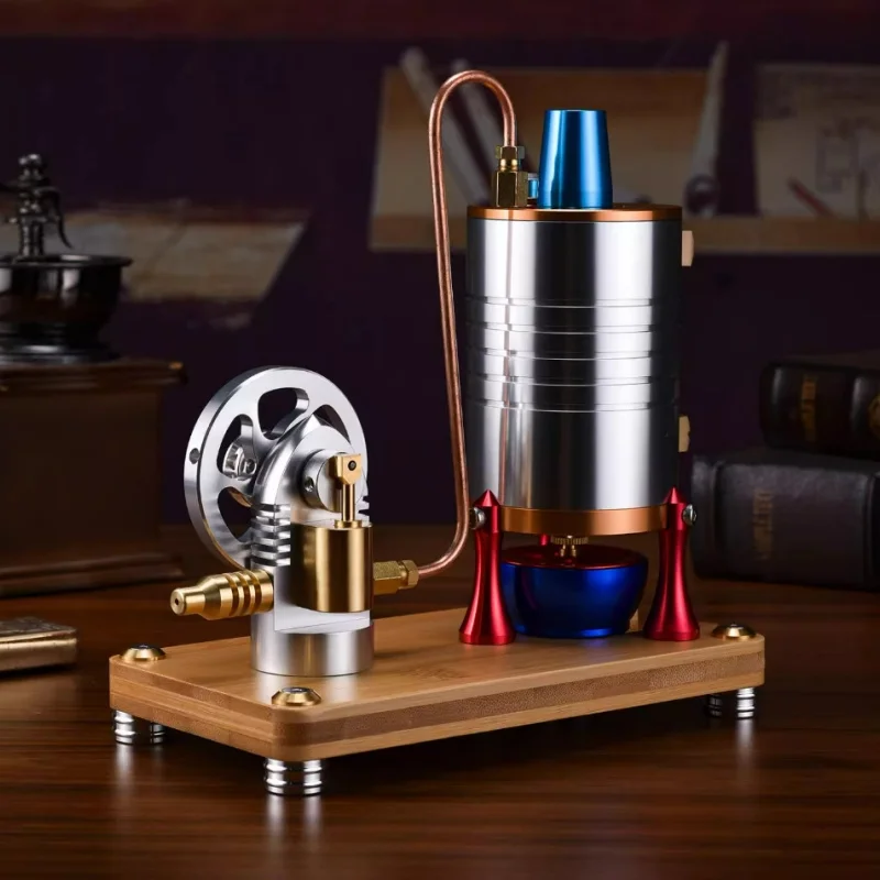 K006 Модель парового двигателя с котлом Ретро запуск Рабочая модель Физический