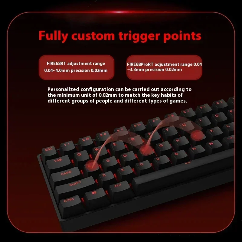 Клавиатура Madcatz Fire68 8k с магнитным переключателем проводная игровая клавиатура 81