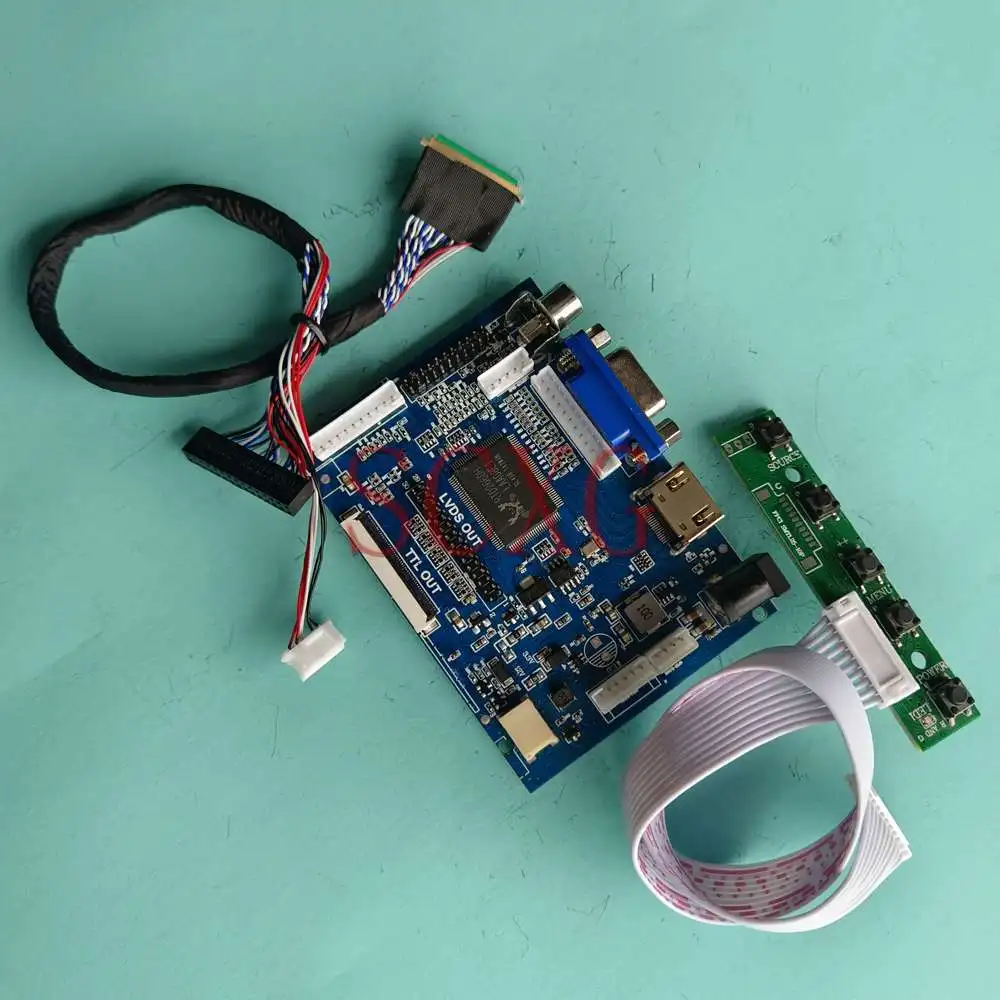

Fit B140XTN03.1 LCD Screen Controller Board 14" Notebook DIY Kit 2AV+VGA+HDMI-Compatible 1366*768 LVDS 40 Pin