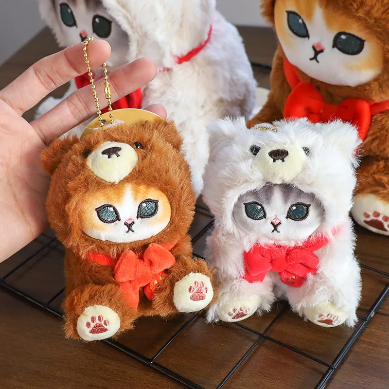 Искусственные плюшевые игрушки Акула кошка плюшевый перекрестный медведь 12 см