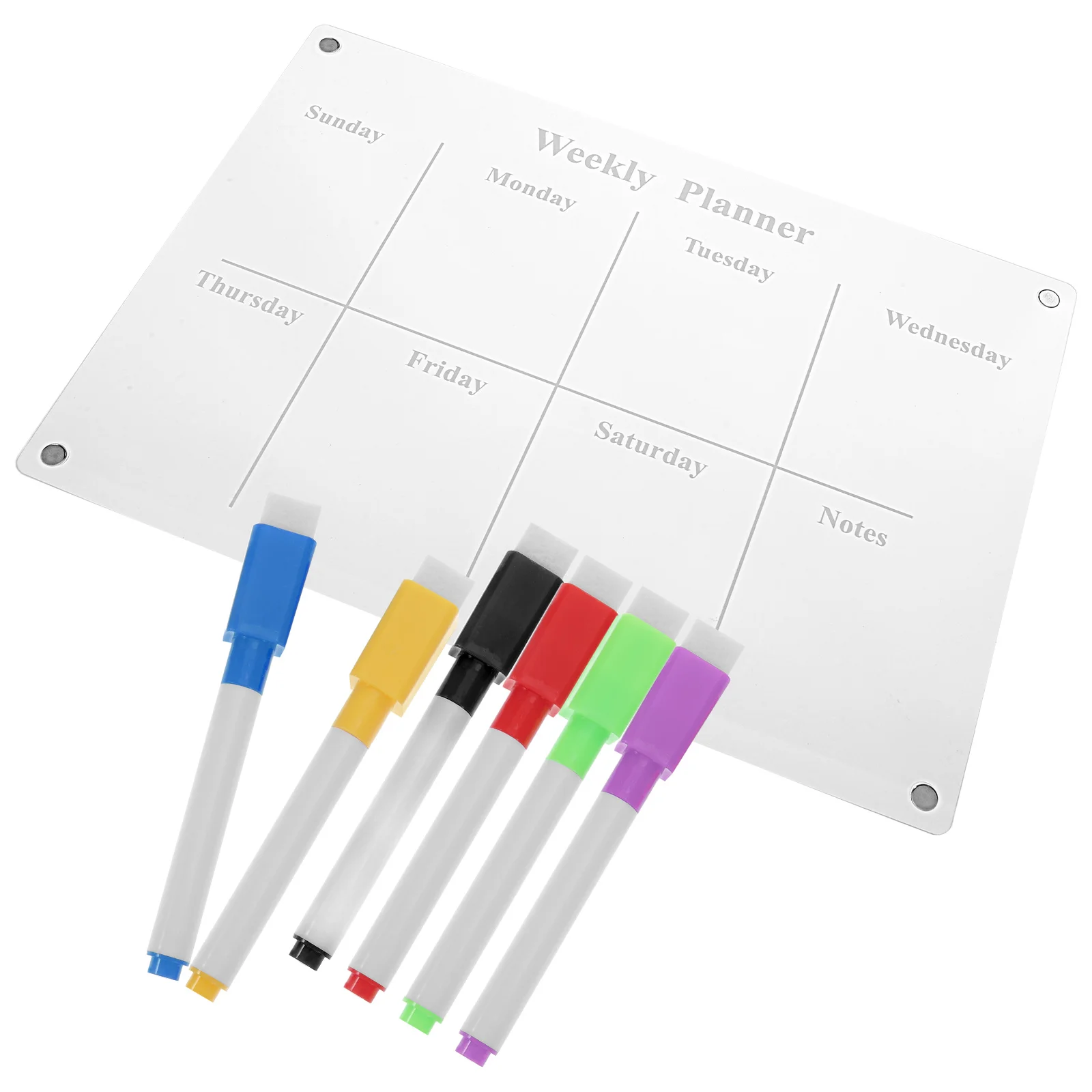 

Acrylic Writing Board Magnetic Fridge Clear Refrigerator Wall Dry Erase Daily Schedule Refrigerators Cant See Thing Message