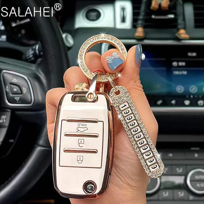 Высококачественный чехол для автомобильного ключа из ТПУ Kia Rio 3 K2 Ceed Cerato K3 Sportage 4