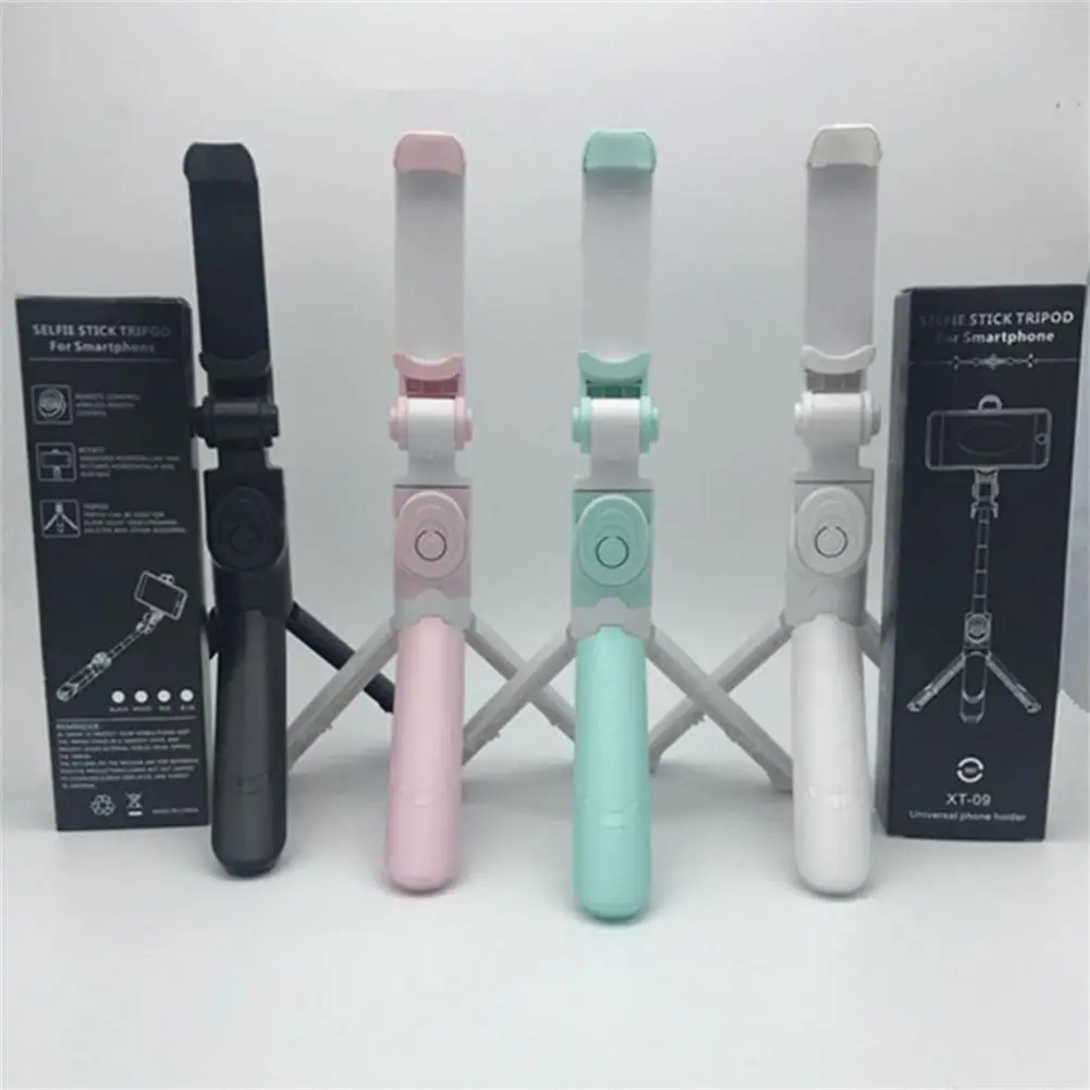 

Xt-09 Smartphone Selfie Stick Bluetooth-compatible Control Adjustable Height Selfie Stick With Tripod For Ios/Android 10.0 Above