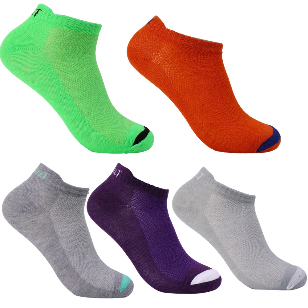 5 Pairs Men Cotton Short Sock Crew Ankle High Quality Breathable Summer Women Compression Casual Soft Solid Color Socks for Male