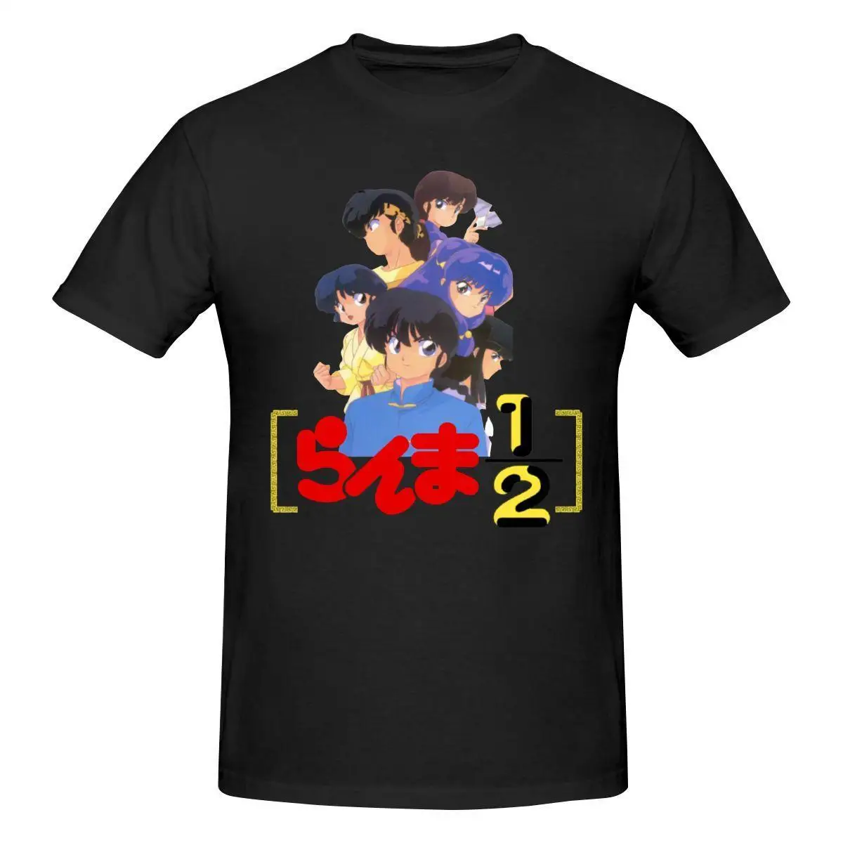 

Мужская хлопковая футболка Ranma 1/2 с коротким рукавом