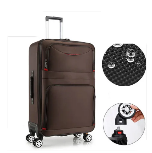 Men Travel Luggage Suitcase Waterproof Oxford trolley bag wheels Rolling Luggage Spinner Suitcase Travel Bag Rolling baggage bag