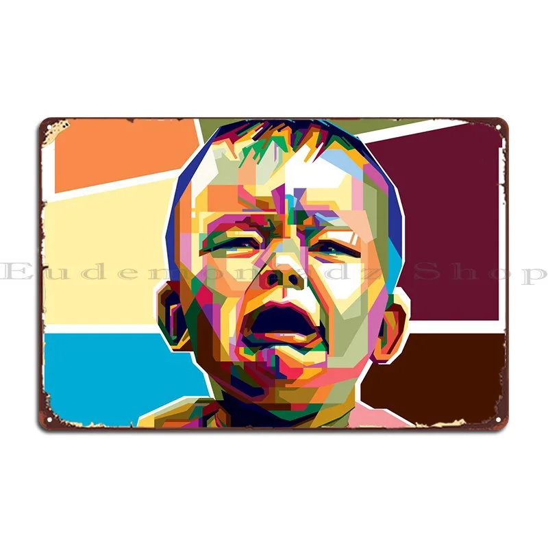 

Детский металлический плакат Wpap, украшение для гаража